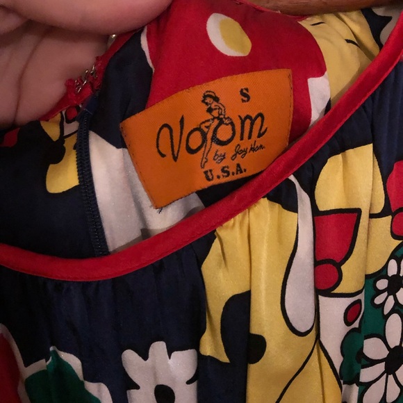 True Vintage Retro Hippie Cottage Dress - Picture 3 of 4